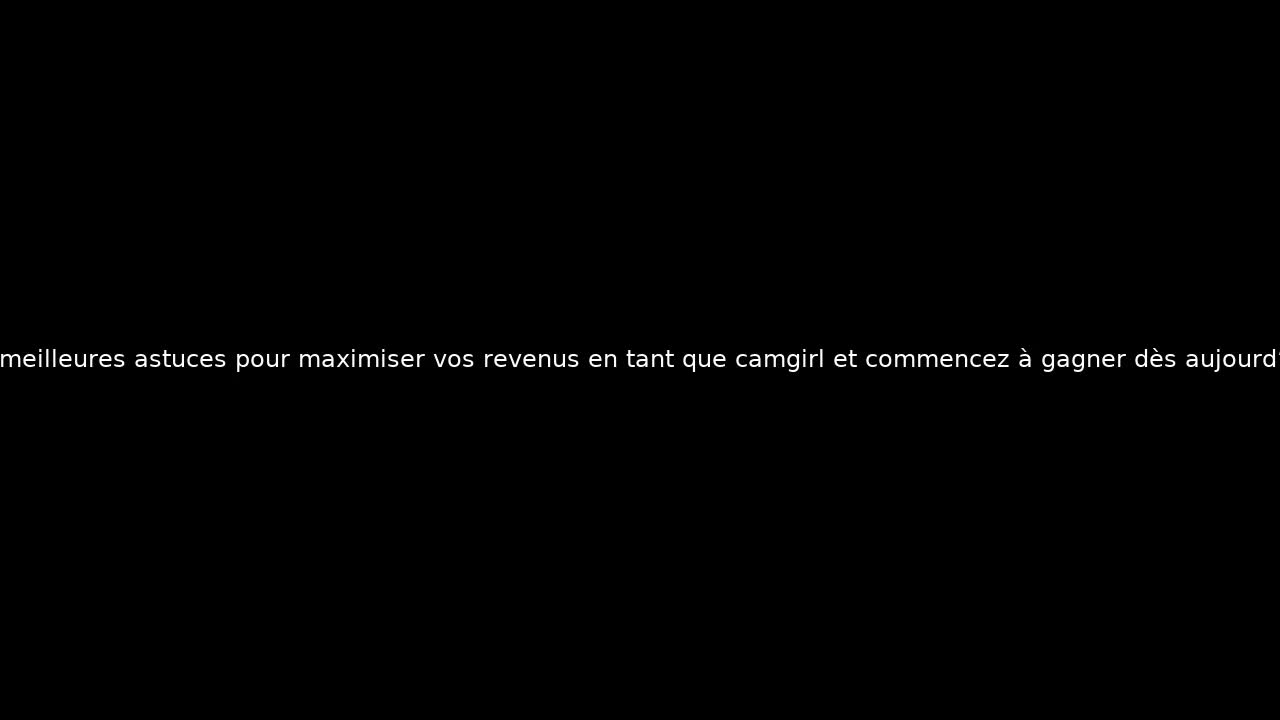 Les meilleures astuces pour maximiser vos revenus en tant que camgirl et commencez à gagner dès aujourd’hui.